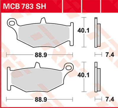 PASTILLAS DE FRENO TRW MCB783SH