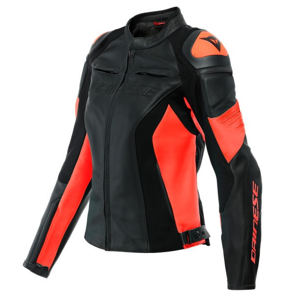 Chaqueta DAINESE RACING 4 lady bk/fluo red