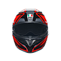 CASCO AGV K-3 E2206 COMPOUND black/red