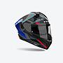 Casco AIROH MATRYX ROCKET blue/red gloss