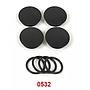 Cubierta p/marco soporte motor R1200GS LC - black x 4