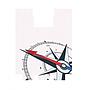Adhesivo WIND ROSE p/maleta lat. der. GS LC