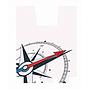 Adhesivo WIND ROSE p/maleta lat. izq. GS LC