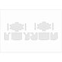 Set adhesivo protector maleta lat. R1200/50GS Adv. LC transp.