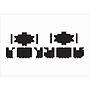 Set adhesivo protector maleta lat. 04-12 (x2) black