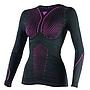 Camiseta térmica DAINESE D-CORE m/larga black/fuxia